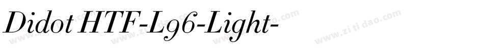 Didot HTF-L96-Light字体转换